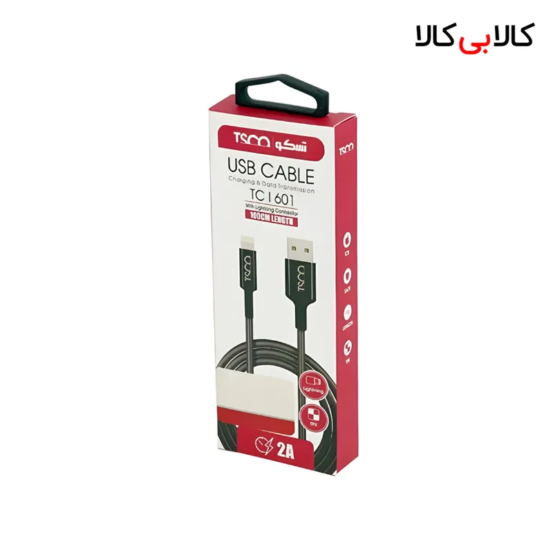 کابل تبدیل USB به لایتنینگ تسکو مدل TC i601 طول 1 متر