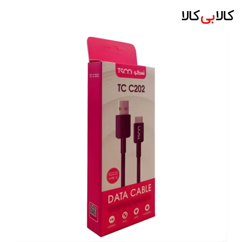 کابل تبدیل USB به USB-C تسکو مدل TCC 202 طول 1 متر