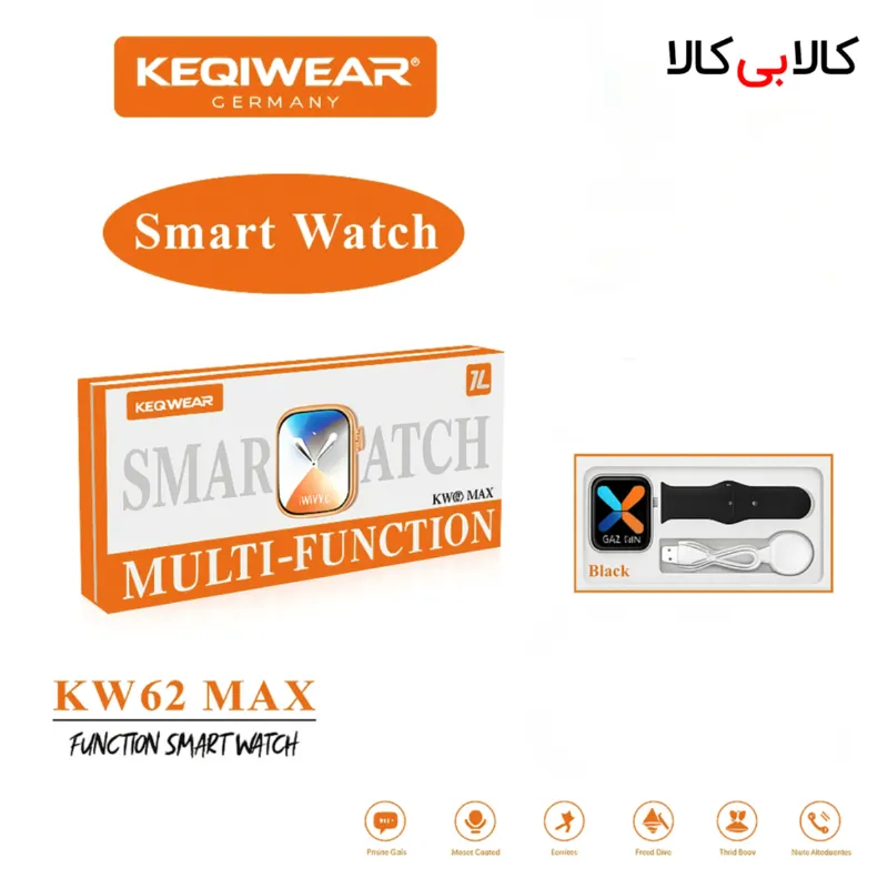 ساعت هوشمند طرح اپل واچ مدل KW62 MAX