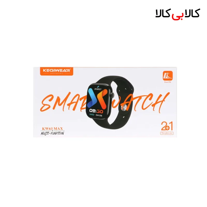 ساعت هوشمند ۴۱ میلی‌متری مدل KEQIWEAR kw61 max با بند سیلیکونی