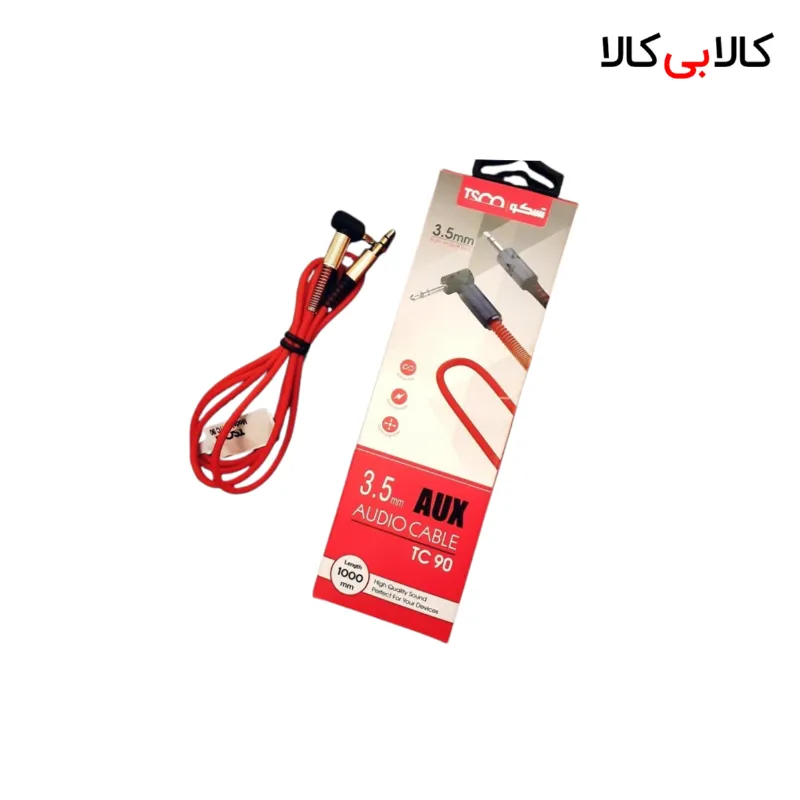 کابل انتقال صدا 3.5 میلی متری تسکو مدل TC 90 طول 1 متر