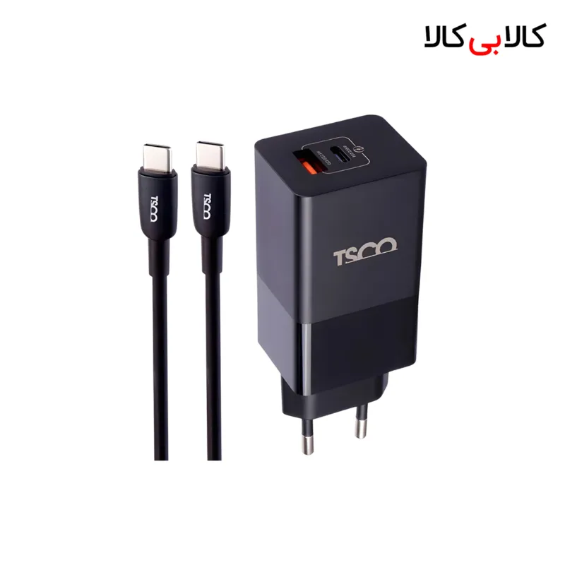 شارژر دیواری تسکو مدل TTC 67 به همراه کابل تبدیل USB-C