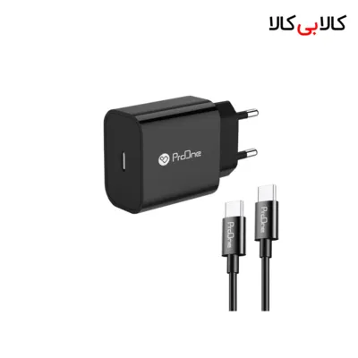 شارژر دیواری پرووان مدل PWC501 به همراه کابل USB-C