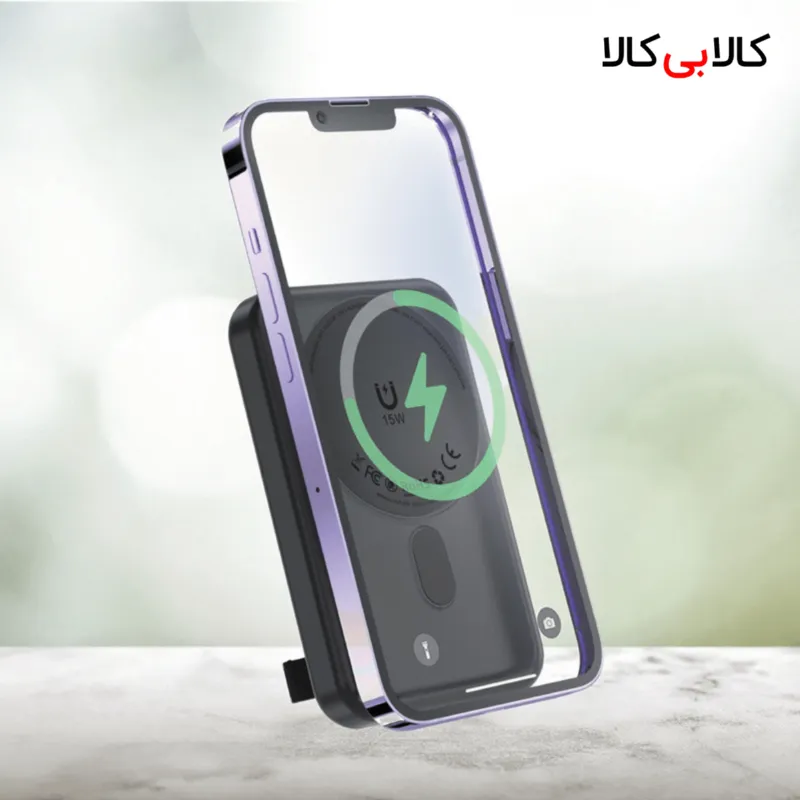 پاور بانک بی سیم فست شارژ گرین لاین Lagos PD 22.5W ظرفیت 10000 میلی آمپر ساعت
