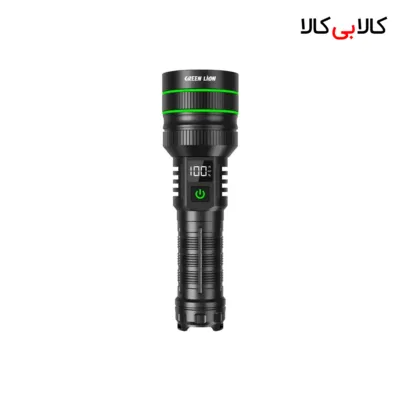 چراغ قوه دستی گرین لاین مدل GNHR3000LMBK با نور مهتابی