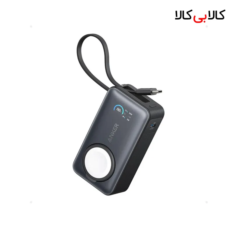 پاور بانک بی سیم فست شارژ انکر MagGo A1657 PD 30W ظرفیت 10000 میلی آمپر ساعت