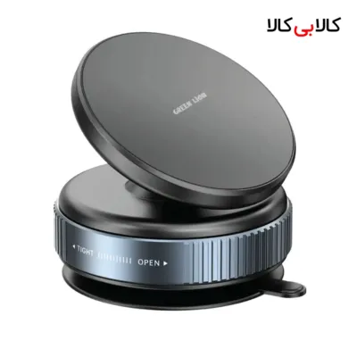 پایه نگهدارنده گوشی موبایل گرین لاین مدل Magno Flex Vacuum Suction Holder GNMGFXSHLDBK