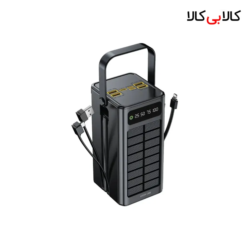 پاوربانک خورشیدی گرین لاین مدل Solar X ظرفیت 60000 میلی‌آمپر ساعت فست شارژ 22.5W