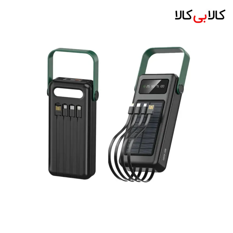 پاوربانک خورشیدی گرین لاین مدل SOLAR MAX ظرفیت 30000 میلیآمپر ساعت