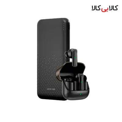 پکیج پاور بانک و هندزفری بلوتوثی Green Lion Rome & Earbuds GNROME2TWSBK