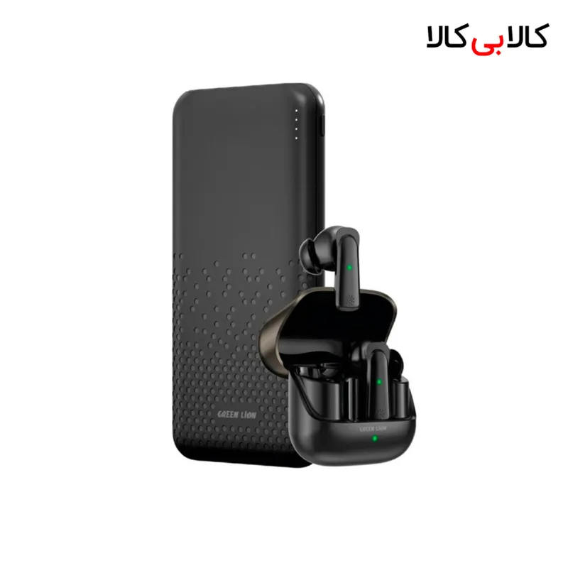 پکیج پاور بانک و هندزفری بلوتوثی Green Lion Rome & Earbuds GNROME2TWSBK