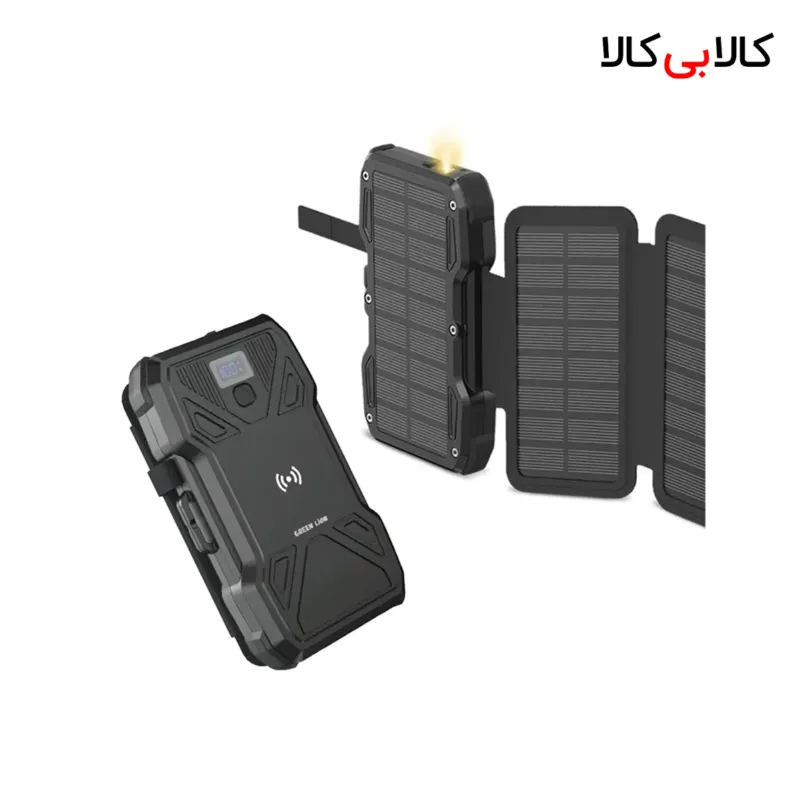 پاوربانک گرین لاین مدل GL-PX27 Solar 5-Panel ظرفیت 20000 میلی‌آمپر ساعت