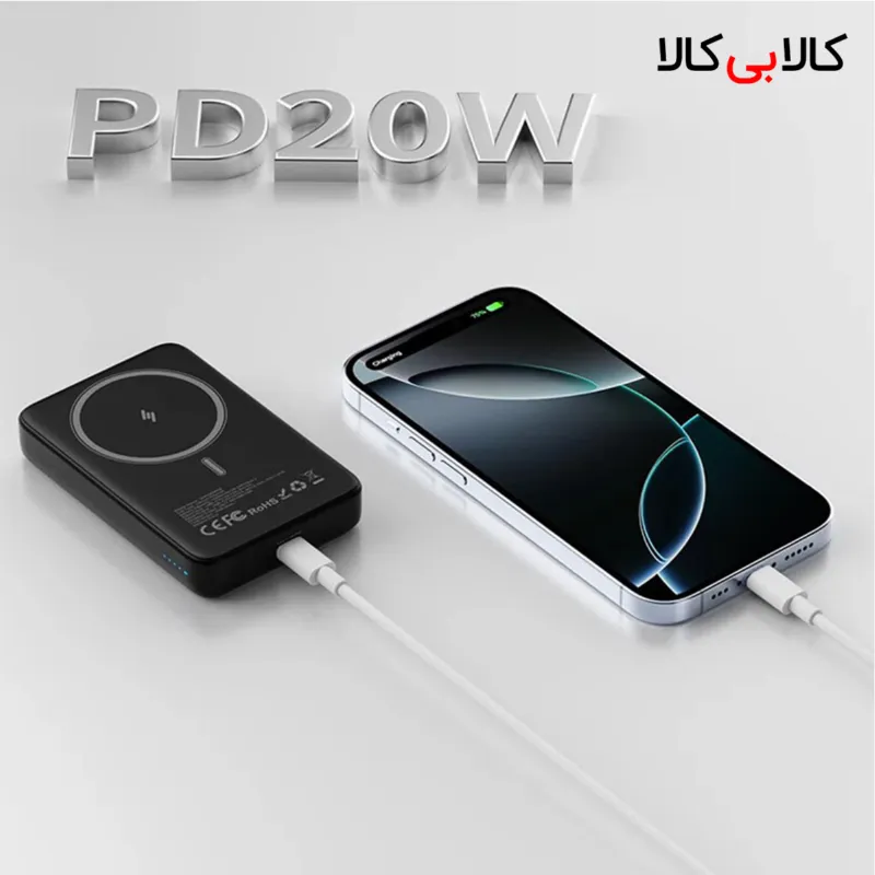 پاور بانک بی سیم فست شارژ انرجایزر Ultimate QM10006PQ PD 20W ظرفیت 10000 میلی آمپر ساعت