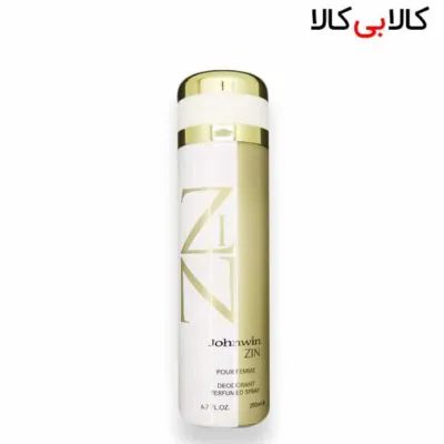 اسپری بدن دئودورانت جانوین مدل زن Johnwin ZIN زنانه حجم 200 میل