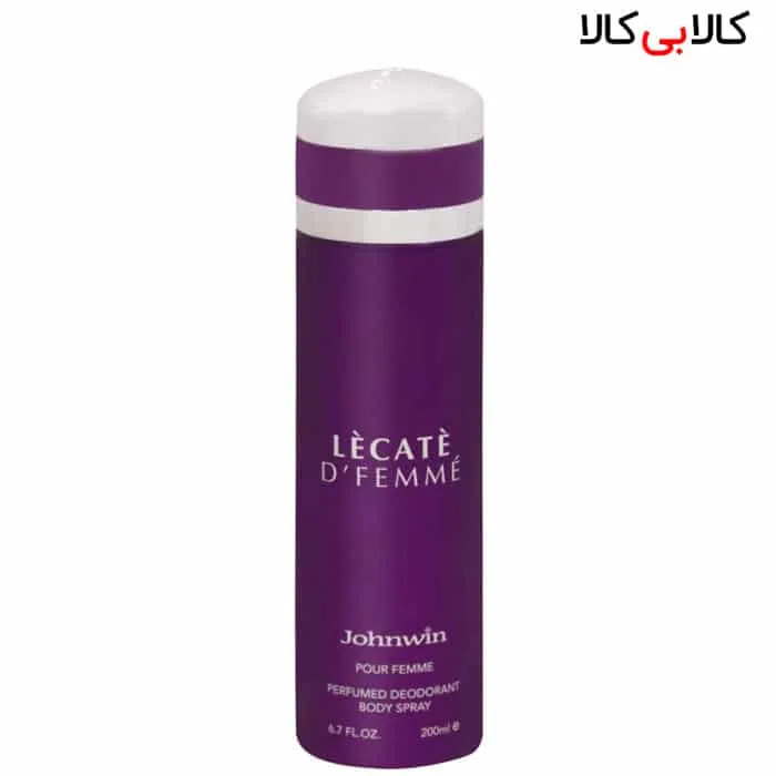اسپری بدن دئودورانت جانوین مدل له کات دِ فیم Lecate D Femme زنانه حجم 200 میل