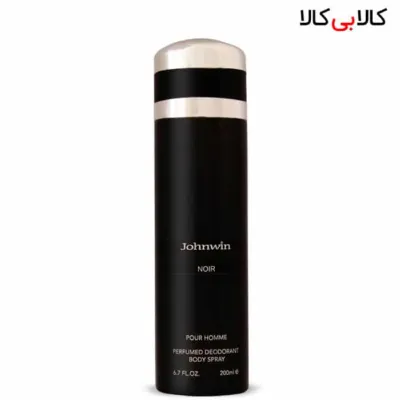 اسپری بدن دئودورانت جانوین مدل نویر Noir مردانه حجم 200 میل