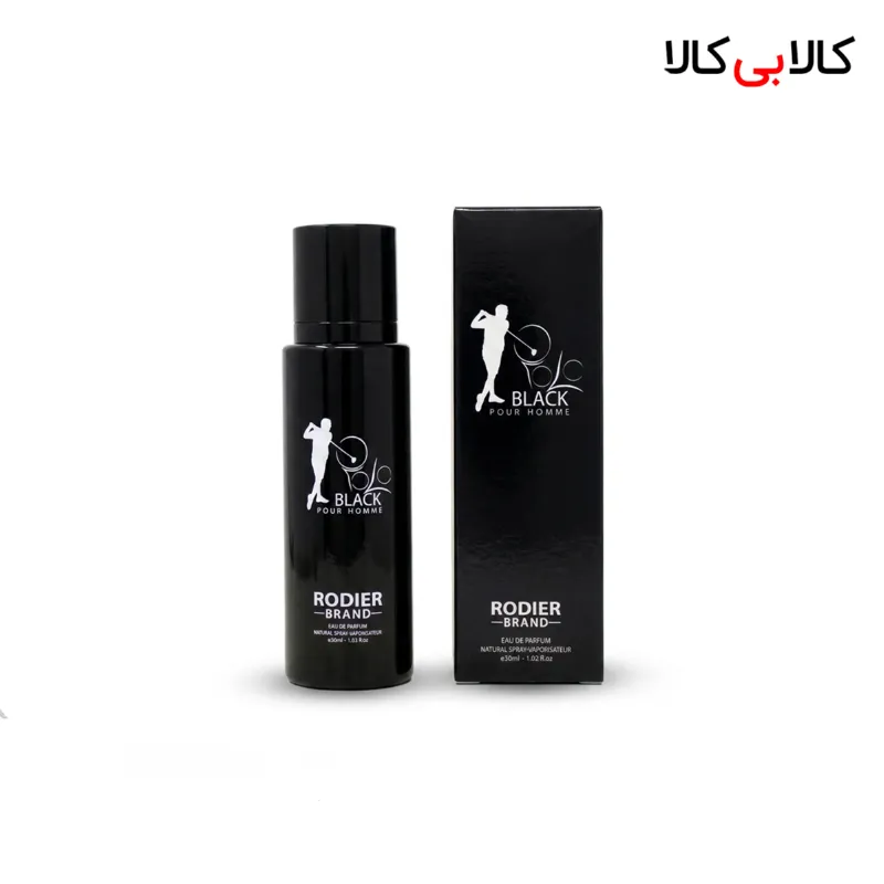 عطر جیبی رودیر پولو بلک مردانه حجم 30 میلی لیتر