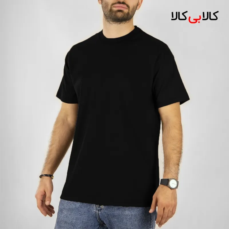 تیشرت آستین کوتاه مردانه بی نقش مدل BN103
