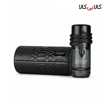 ادکلن لطافه مسمم بلک اینتنس مردانه و زنانه اصل حجم 100 میلی لیتر