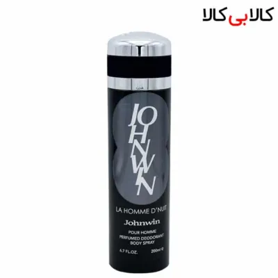 اسپری بدن دئودورانت جانوین لا هوم دِ نایت Johnwin La Homme D’Nuit مردانه حجم 200 میل