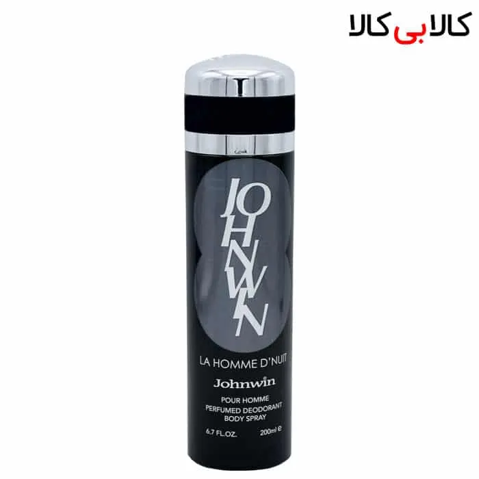 اسپری بدن دئودورانت جانوین لا هوم دِ نایت Johnwin La Homme D’Nuit مردانه حجم 200 میل
