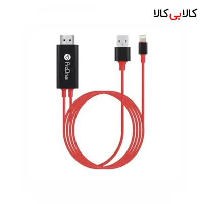 کابل تبدیل Lightning به HDMI پرووان مدل PCH75 طول 1.8 متر