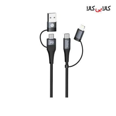 کابل تبدیل USB به Type-Cو لایتنینگ پرووان مدل PCC395PD