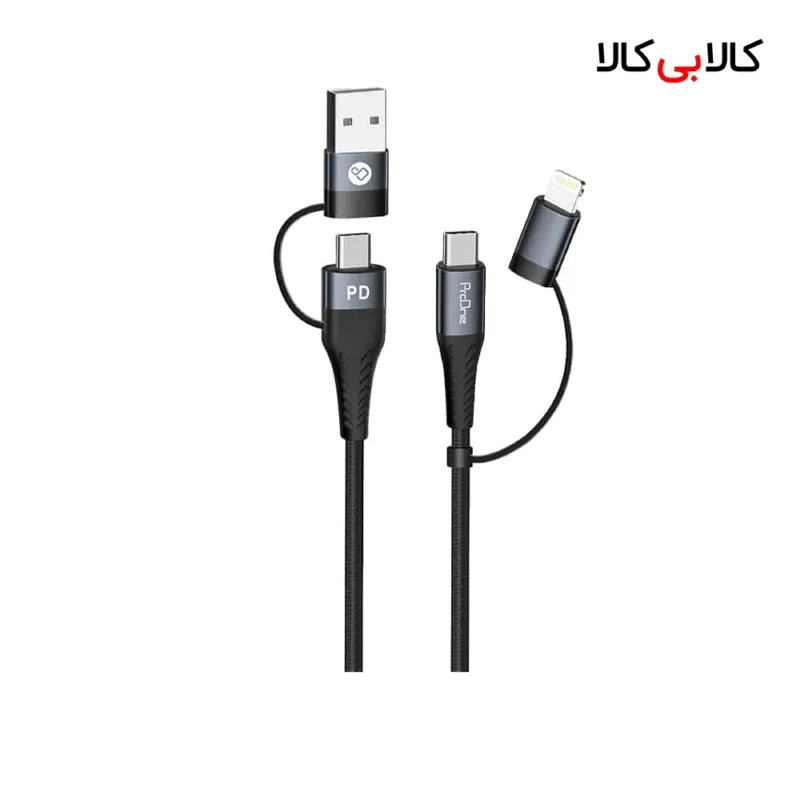 کابل تبدیل USB به Type-Cو لایتنینگ پرووان مدل PCC395PD