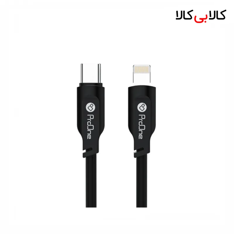 کابل شارژ و انتقال داده Lightning به Type-C پرووان مدل PCC143 توان 27 وات