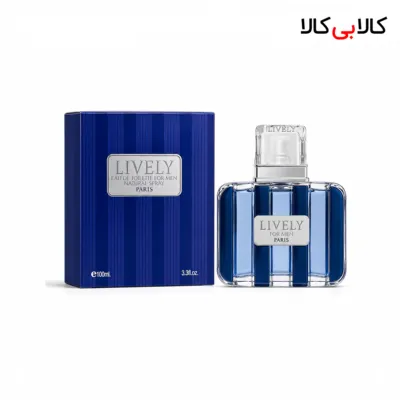 ادکلن لایولی آبی مردانه اصل حجم 100 میلی لیتر