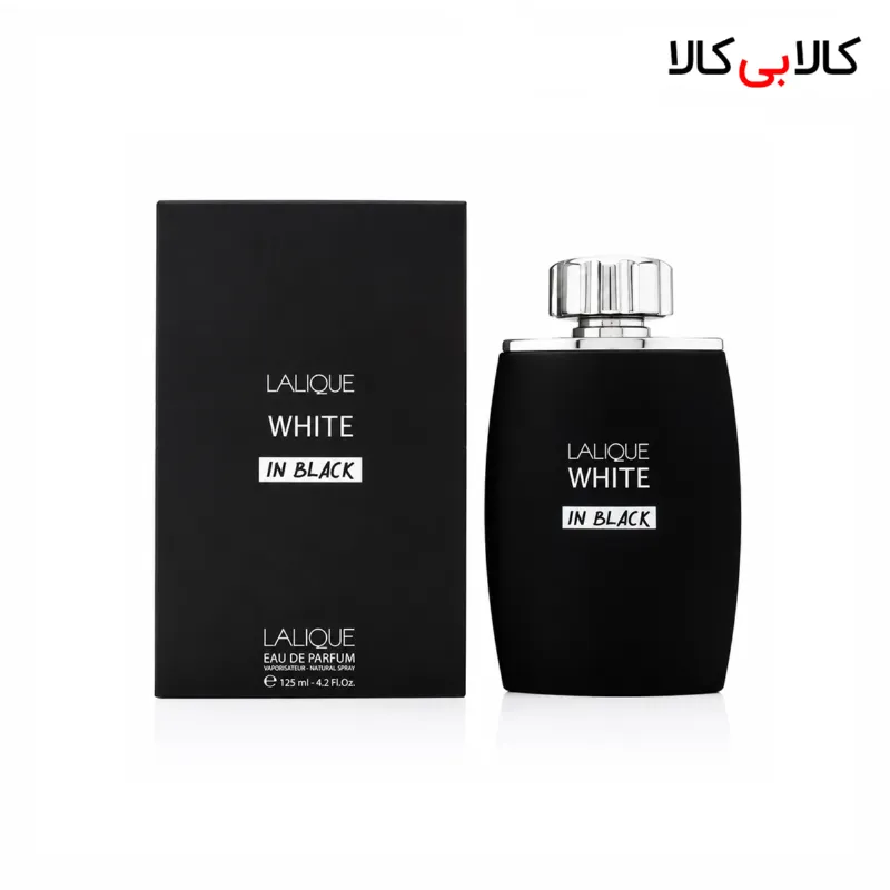 ادکلن لالیک وایت این بلک اصل مردانه حجم 125 میلی لیتر
