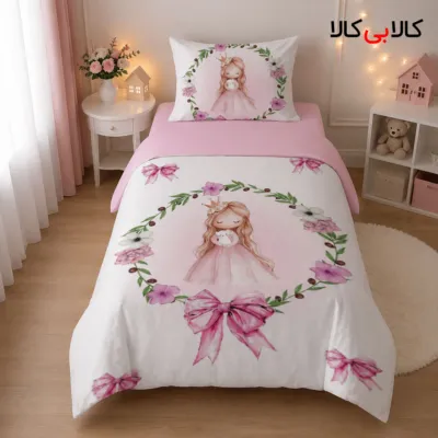 روتختی طرح پرنسس و گل دخترانه کد 03