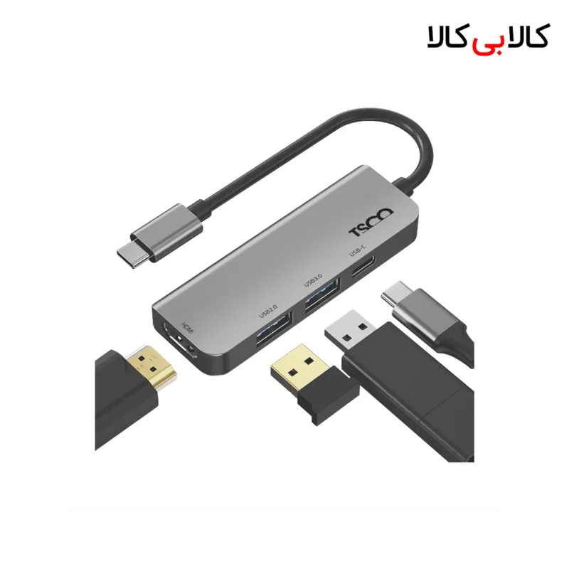 هاب USB تسکو چهار پورت تایپ سی مدل THU 1152