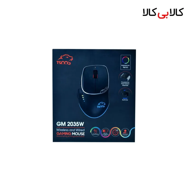 ماوس بی سیم مخصوص بازی تسکو مدل GM 2035