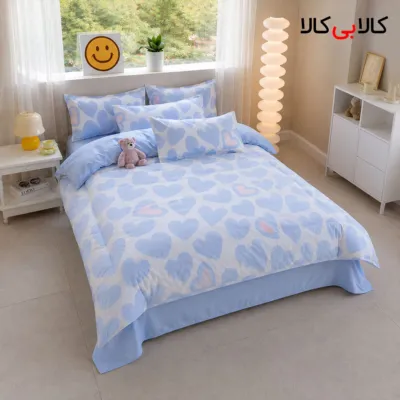 روتختی طرح مینیمال قلب آبی دخترانه کد 81
