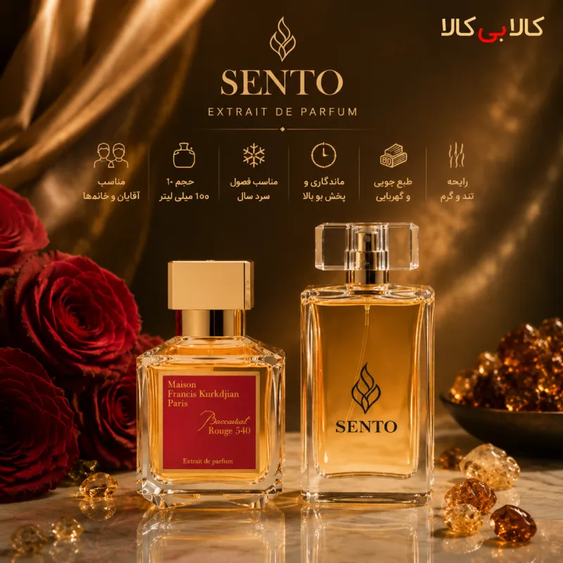 عطر سنتو مدل فرانسیس کرکجان باکارات رژ 540 سفید مردانه و زنانه حجم 100 میلی لیتر