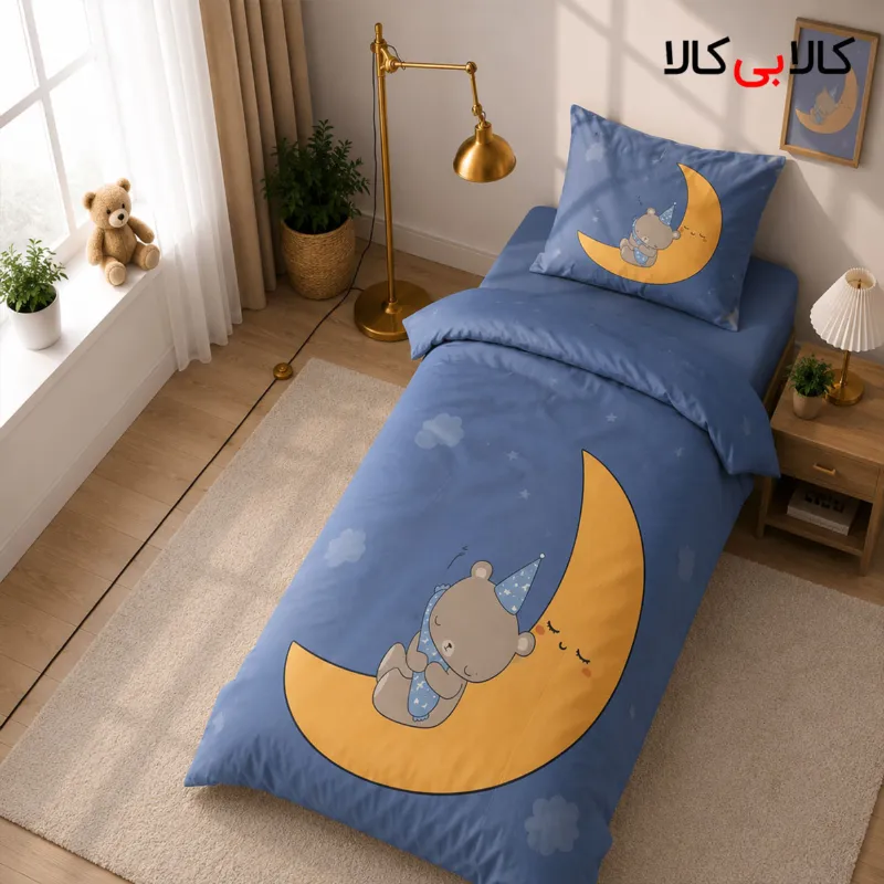 روتختی طرح تدی خوابالو و ماه پسرانه کد 124