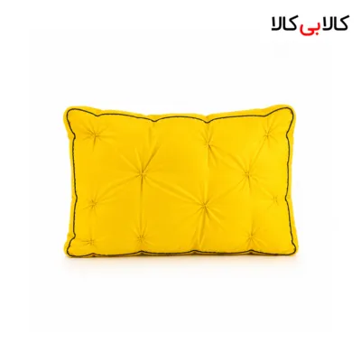 بالش نرم و راحت طرح چروک رنگ زرد کد 02