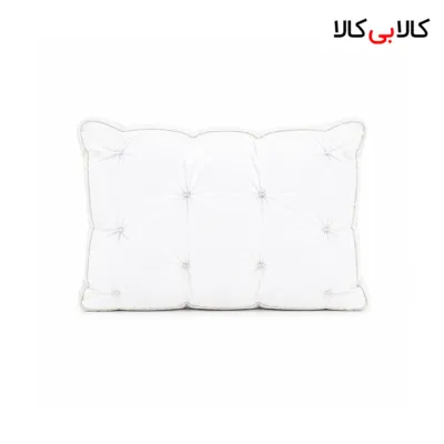 بالش نرم و راحت طرح چروک رنگ سفید کد 04