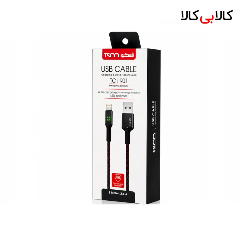 کابل تبدیل USB به لایتنینگ تسکو مدل TC i901 طول 1 متر