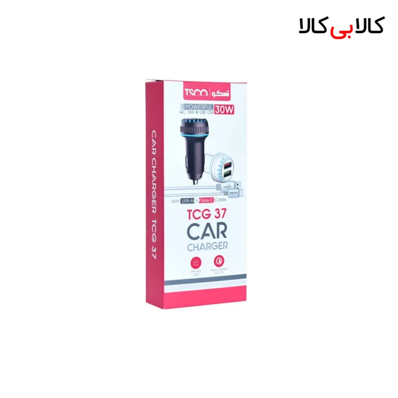 شارژر فندکی تسکو مدل TCG 37