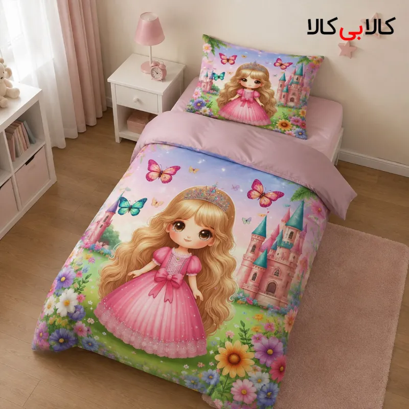 روتختی طرح پرنسس و قلعه دخترانه کد 192