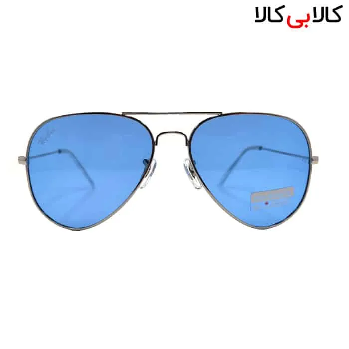 عینک آفتابی ری بن مردانه و زنانه مدل RB3026 عدسی آبی