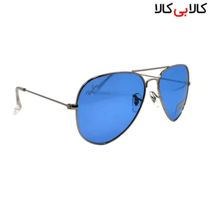 عینک آفتابی ری بن مردانه و زنانه مدل RB3026 عدسی آبی