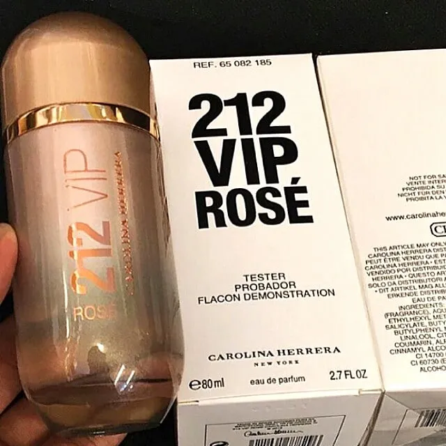 تستر ادو پرفیوم 212 VIP Rose کارولینا هررا زنانه حجم 80 میلی لیتر