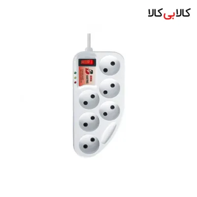 محافظ برق 6 خانه بهسا الکتریک مدل BP1001 با کابل 3 متر