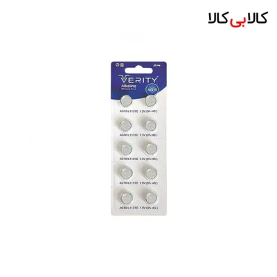 باتری سکه ای وریتی مدل AG10 بسته 10 عددی