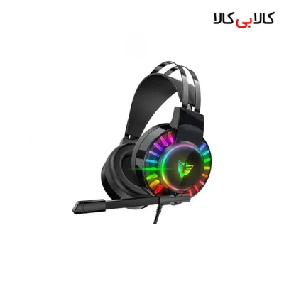 هدست گیمینگ حرفه‌ای G605 با صدای 7.1 کاناله و نورپردازی RGB