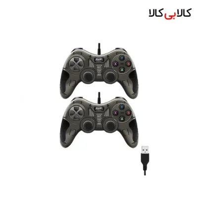 دسته بازی دوبل کامپیوتر مدل USB-606