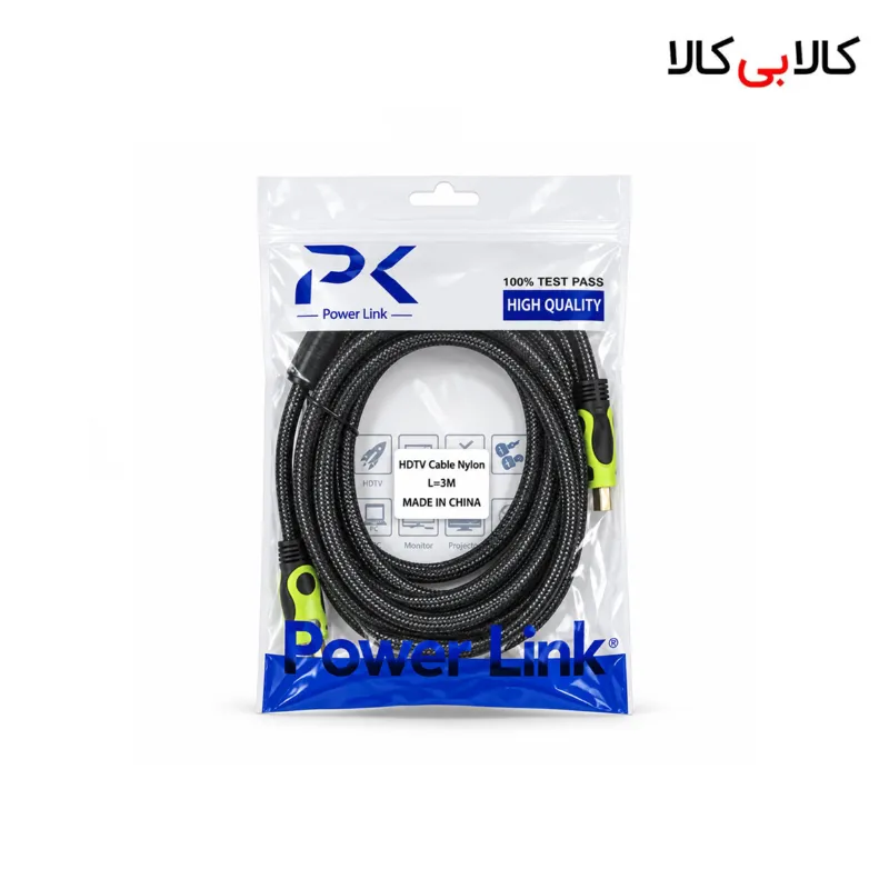 کابل HDMI کنفی Power Link 3 متری